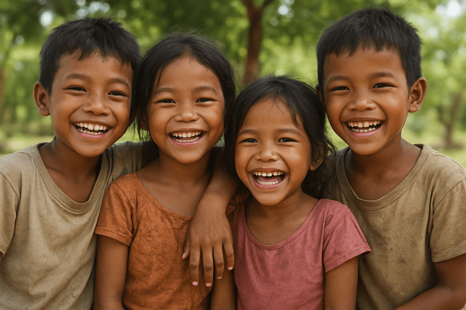 Kinderen in Cambodja